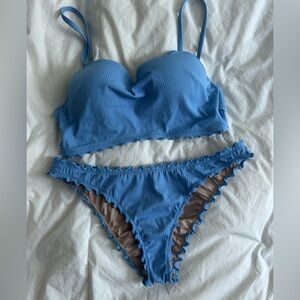 Blue bikini
